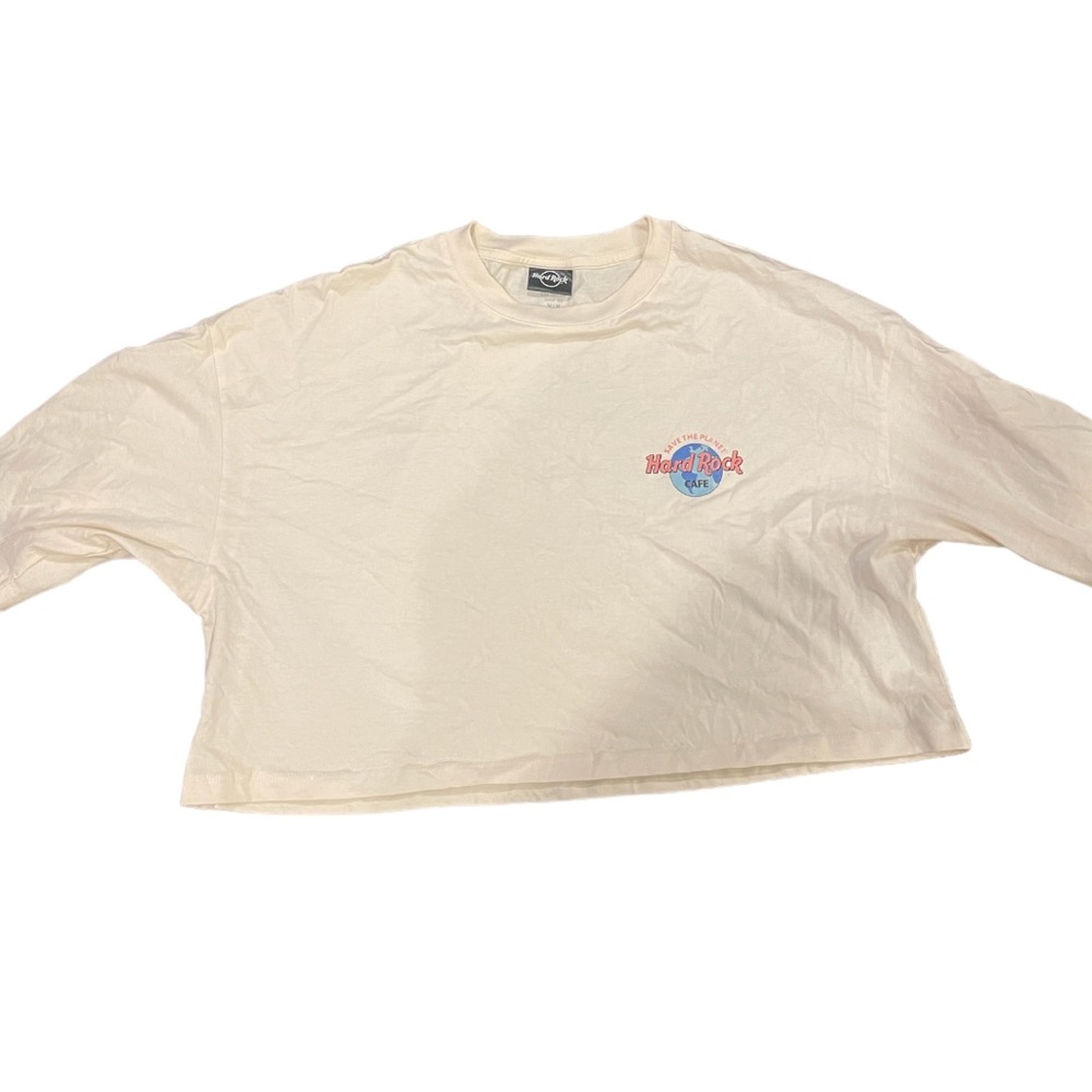 Cotton On Hard Rock Cafe Cropped Oversized Tee